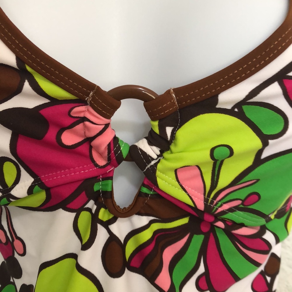 Athletic Works Women’s Floral Print Swim Top Size L - Picture 2 of 12